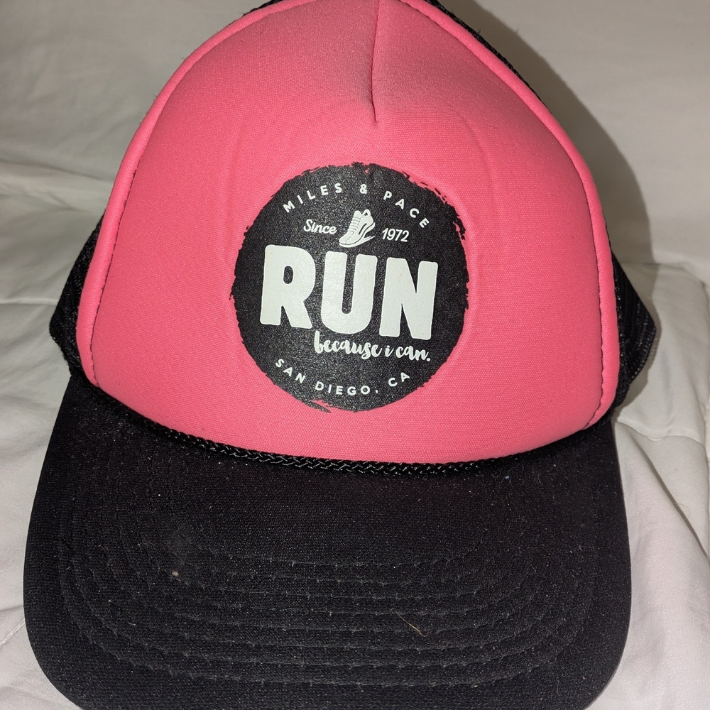 Pink and Black Cap